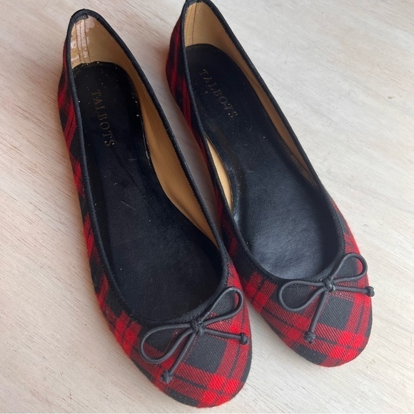 Talbots Jilly Buffalo Plaid ballet flats - Picture 1 of 13
